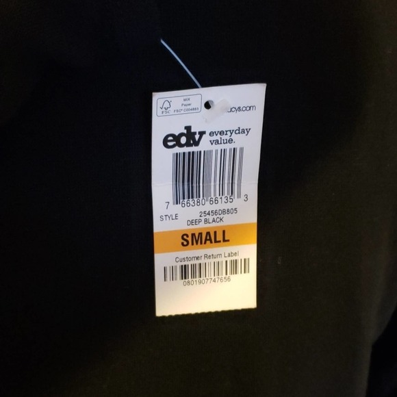 NWT Style & Co Drape Sweater Black Size Small - Picture 6 of 6